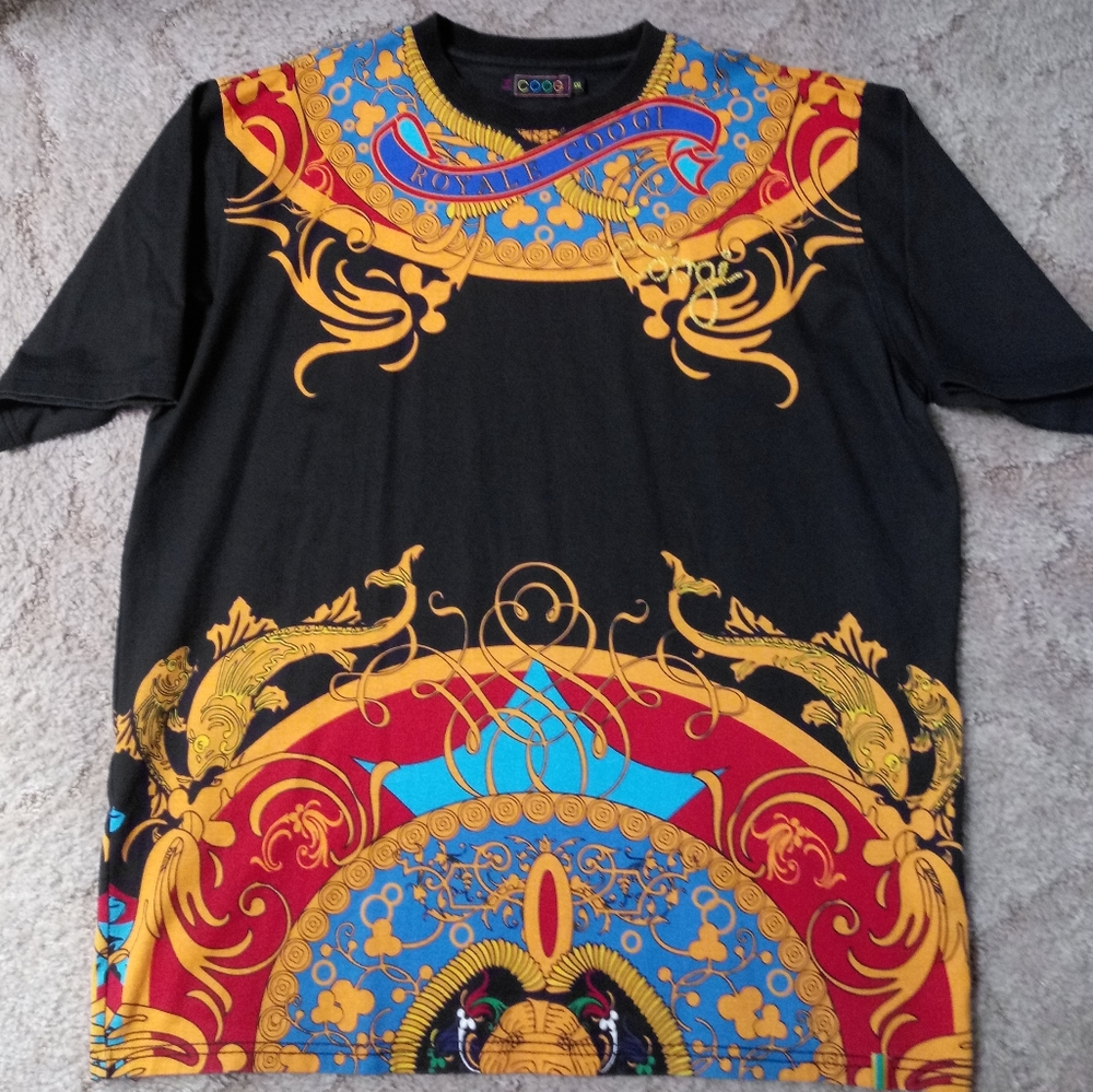 COOGI/Royal COOGI Multicolor Dashiki Style Tee 2XL